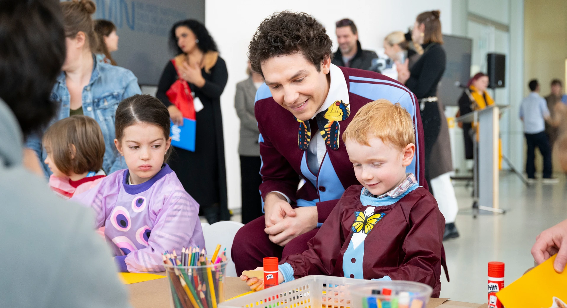 Passe-Partout, Passe-Montagne et Passe-Carreau en visite au Musée