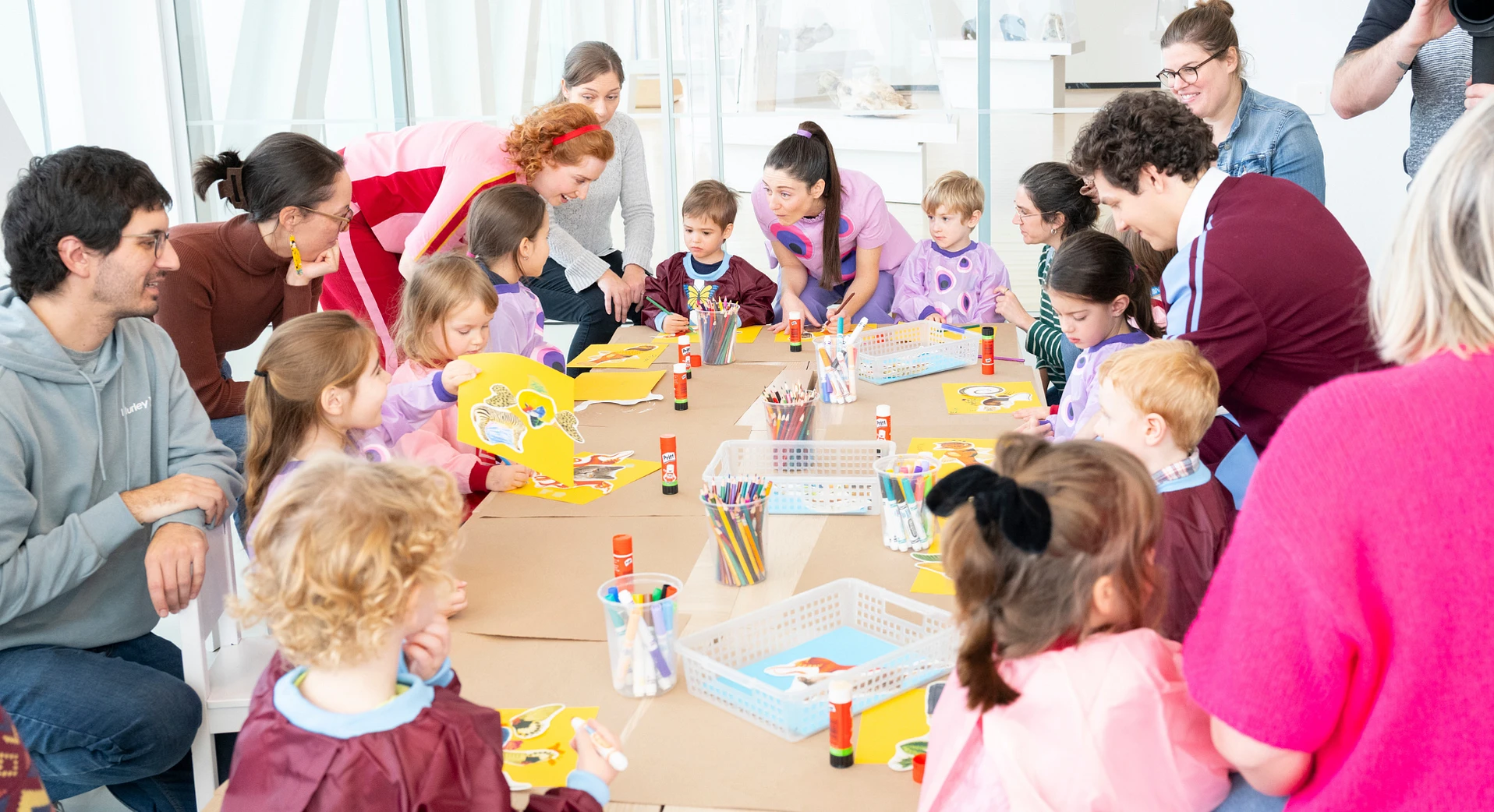 Passe-Partout, Passe-Montagne et Passe-Carreau en visite au Musée