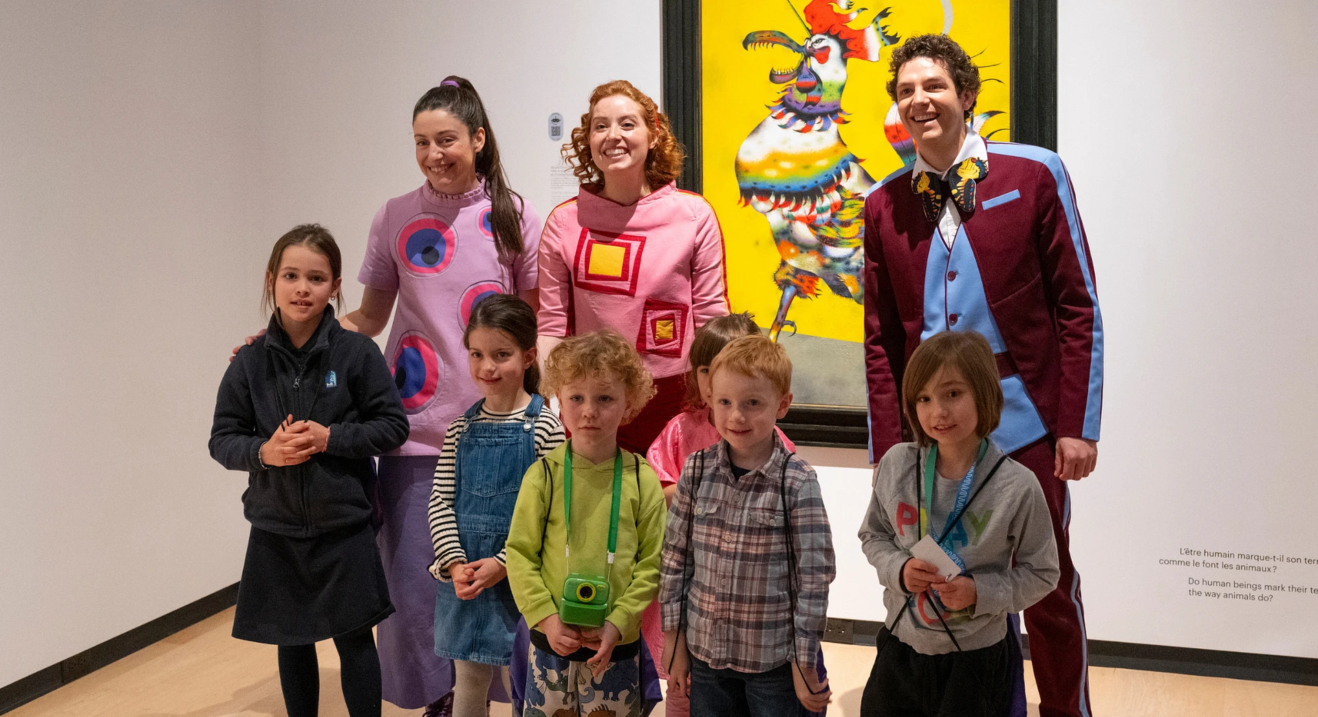 Passe-Partout, Passe-Montagne et Passe-Carreau en visite au Musée