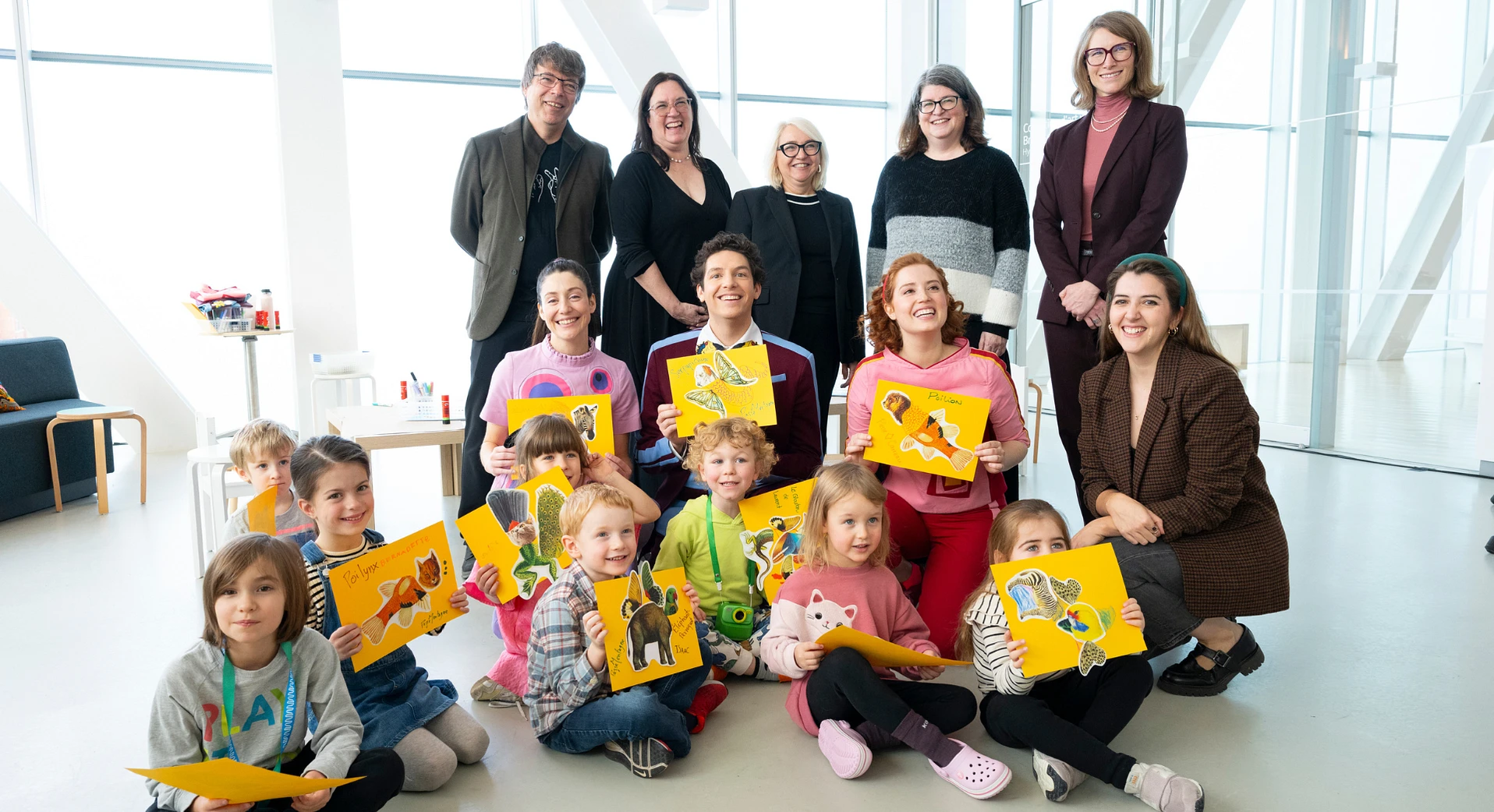 Passe-Partout, Passe-Montagne et Passe-Carreau en visite au Musée