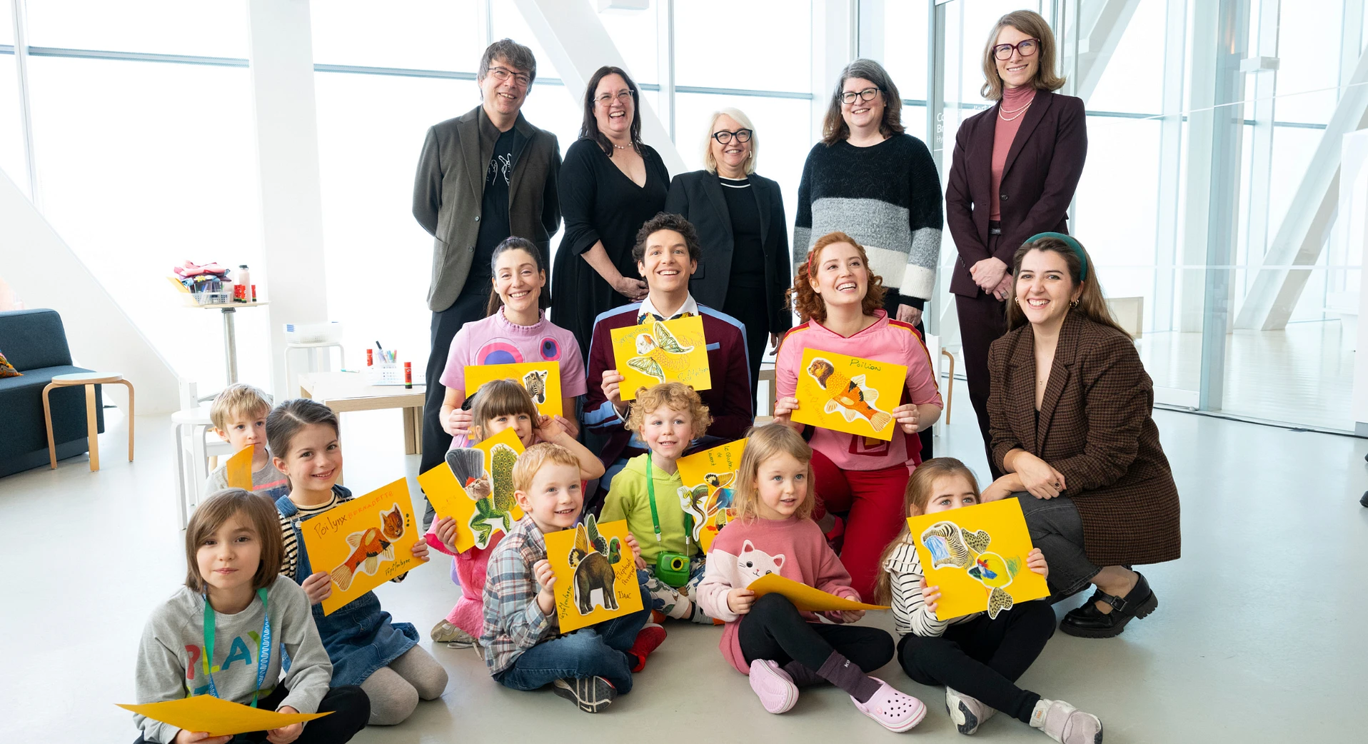 Passe-Partout, Passe-Montagne et Passe-Carreau en visite au Musée