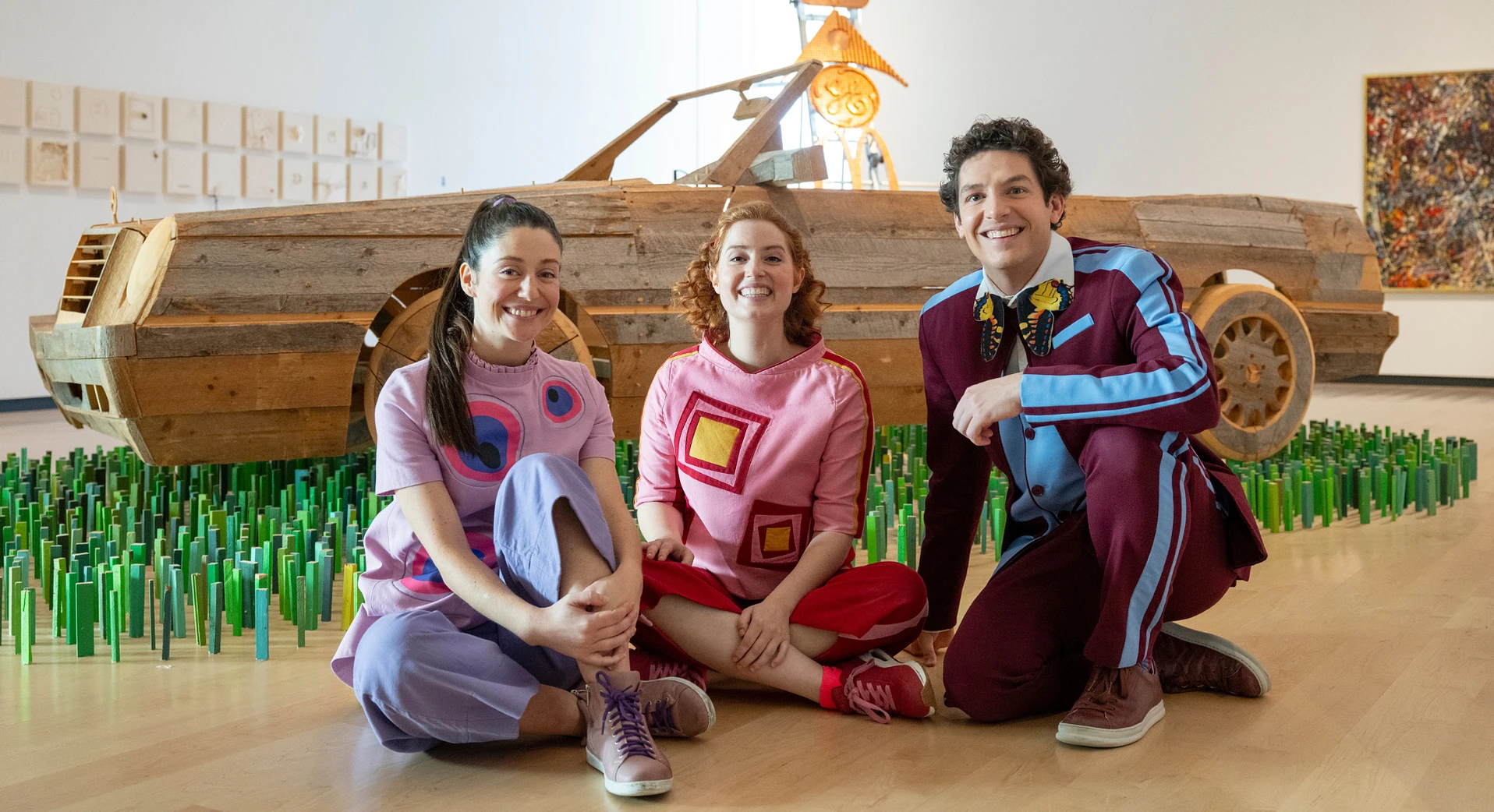 Passe-Partout, Passe-Montagne et Passe-Carreau en visite au Musée