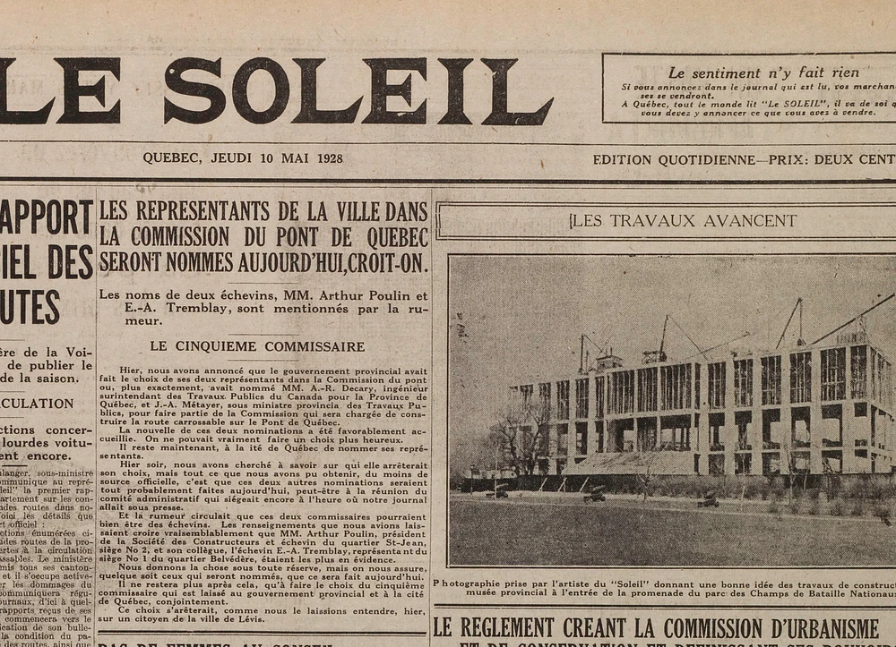 1928 travaux