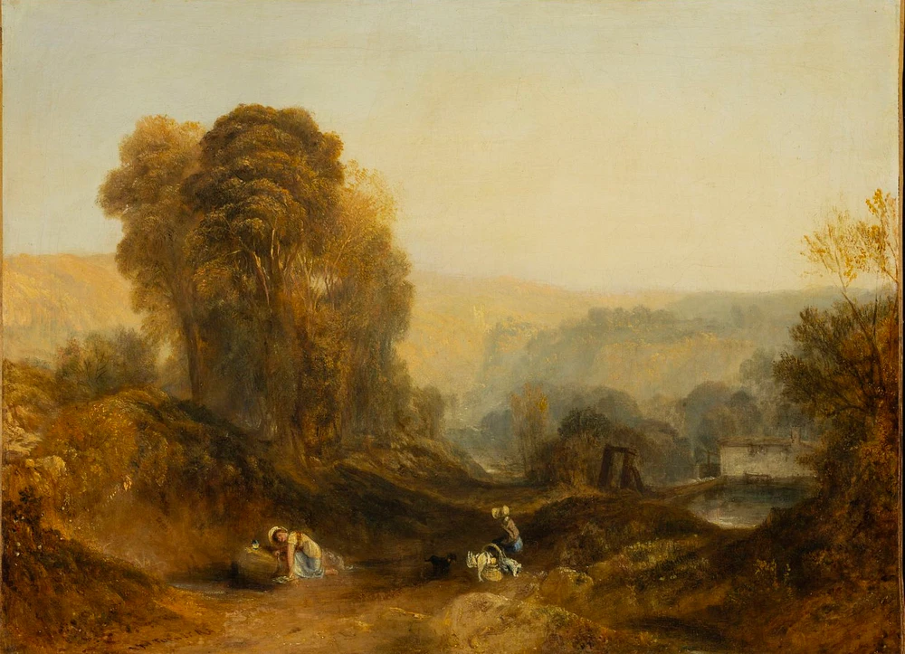 Scène dans le Derbyshire. Les Hauteurs d’Abraham, Matlock Bath