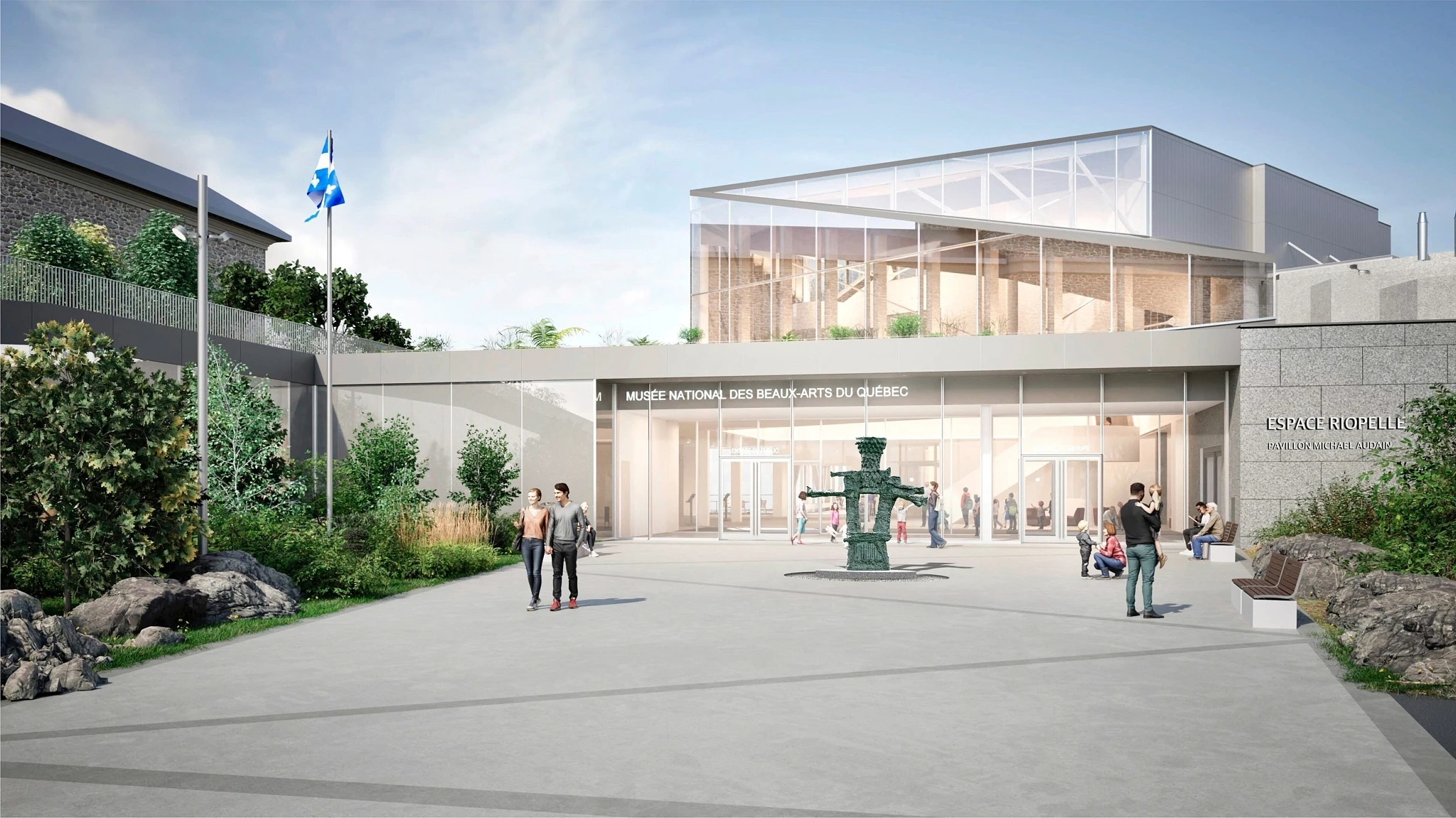 Model of the future Espace Riopelle - Michael Audain Pavilion