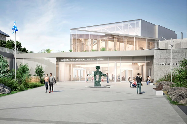 Entrée du futur Espace Riopelle