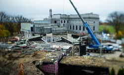 Chantier du futur Espace Riopelle, Vue du dessus