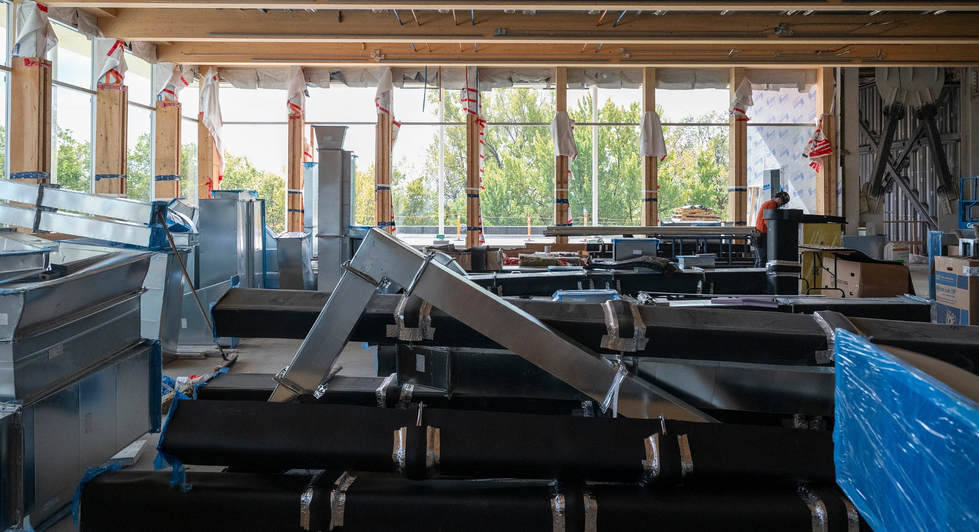 Visite du chantier de l'Espace Riopelle le 7 octobre 2025