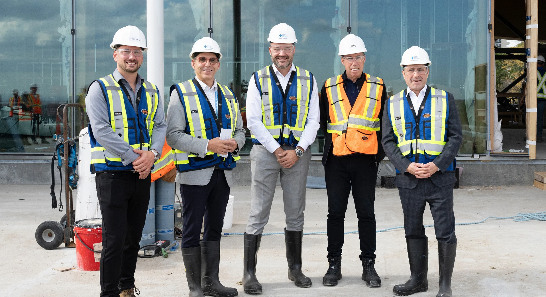 Visite du chantier de l'Espace Riopelle le 7 octobre 2025