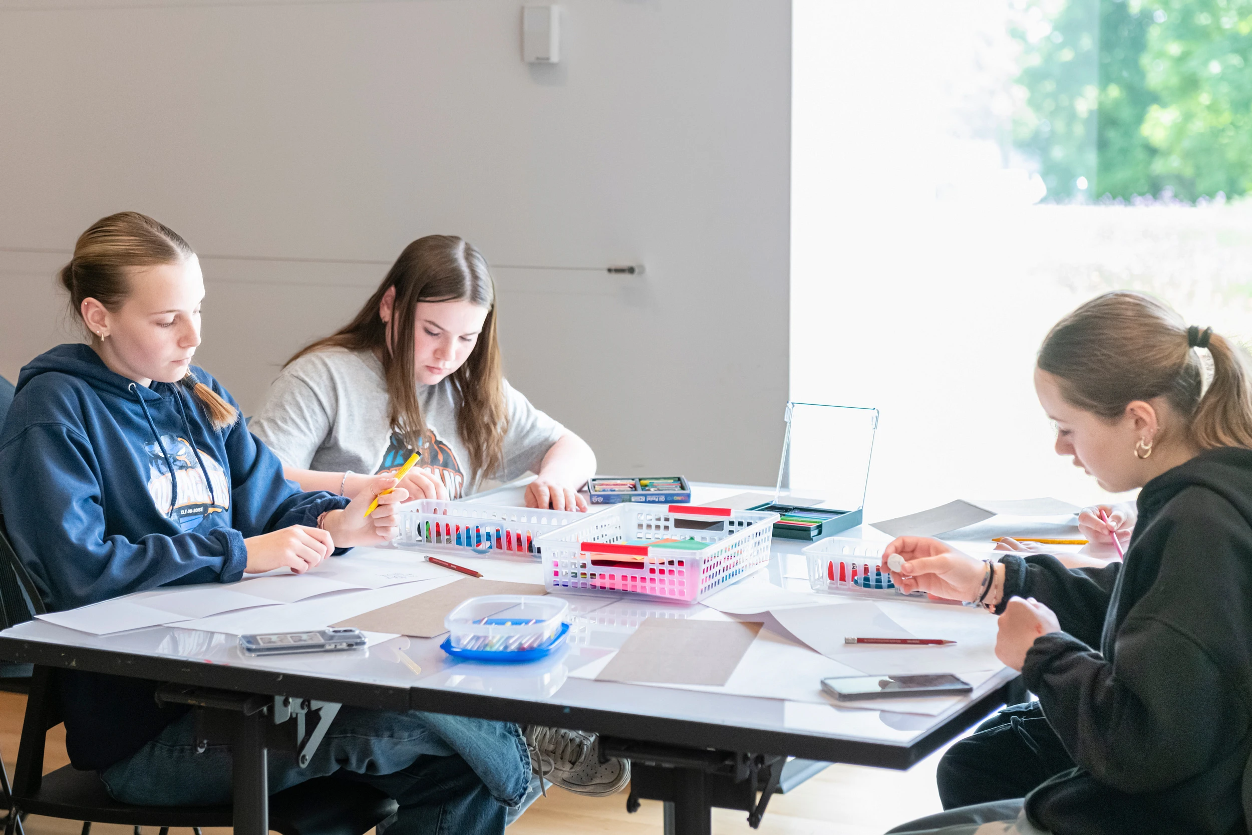 Participant à un atelier de création