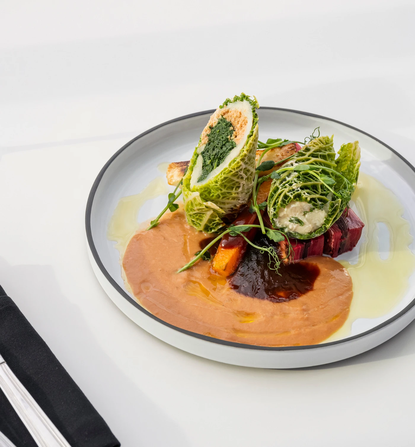 Plat de la table d'hôte pour la Saint-Valentin au Café Québecor