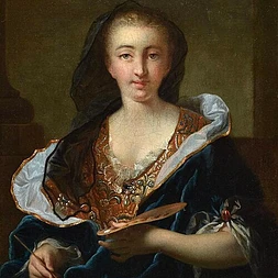 Presumed portrait or self portrait of a female painter