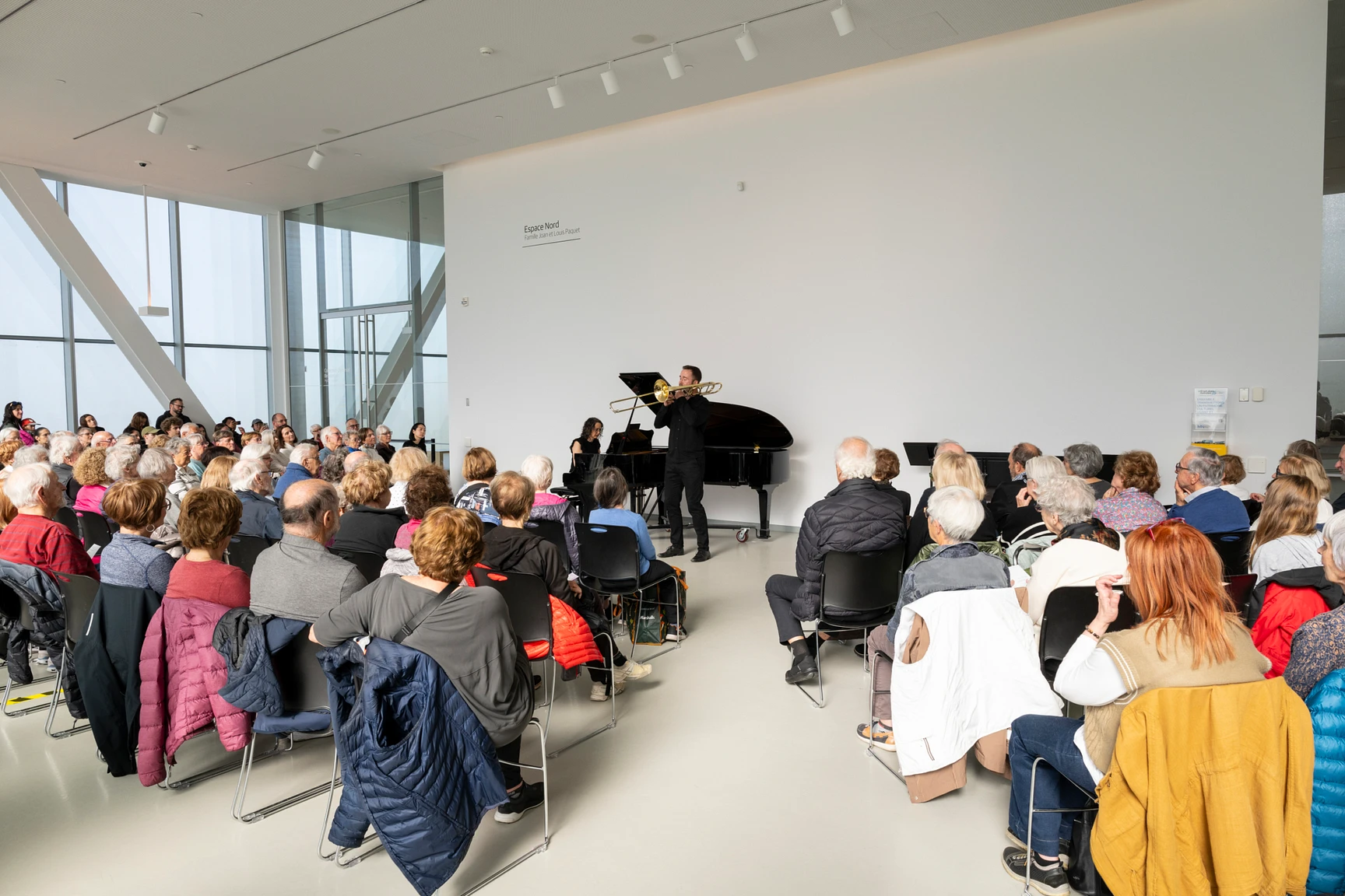 Vue d'ensemble d'un concert du Conservatoire de musique de Québec à l'Espace Nord