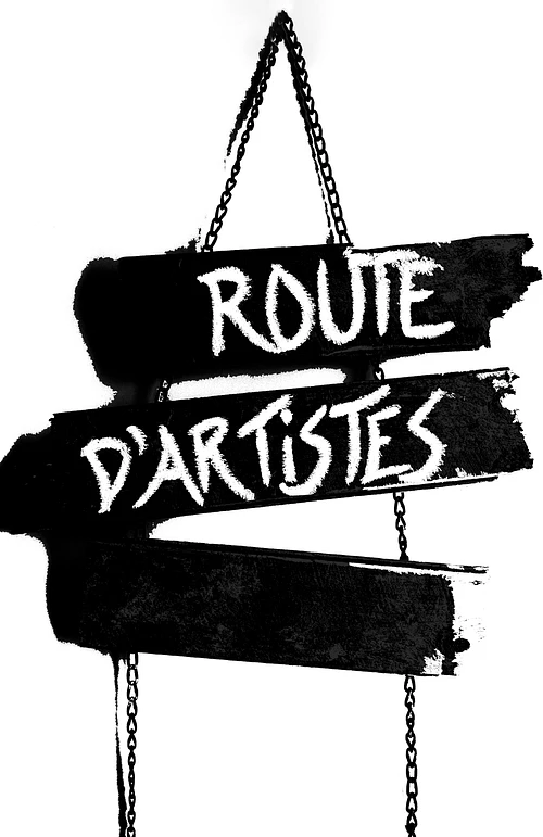 Logo Route d Artistes noir et blanc