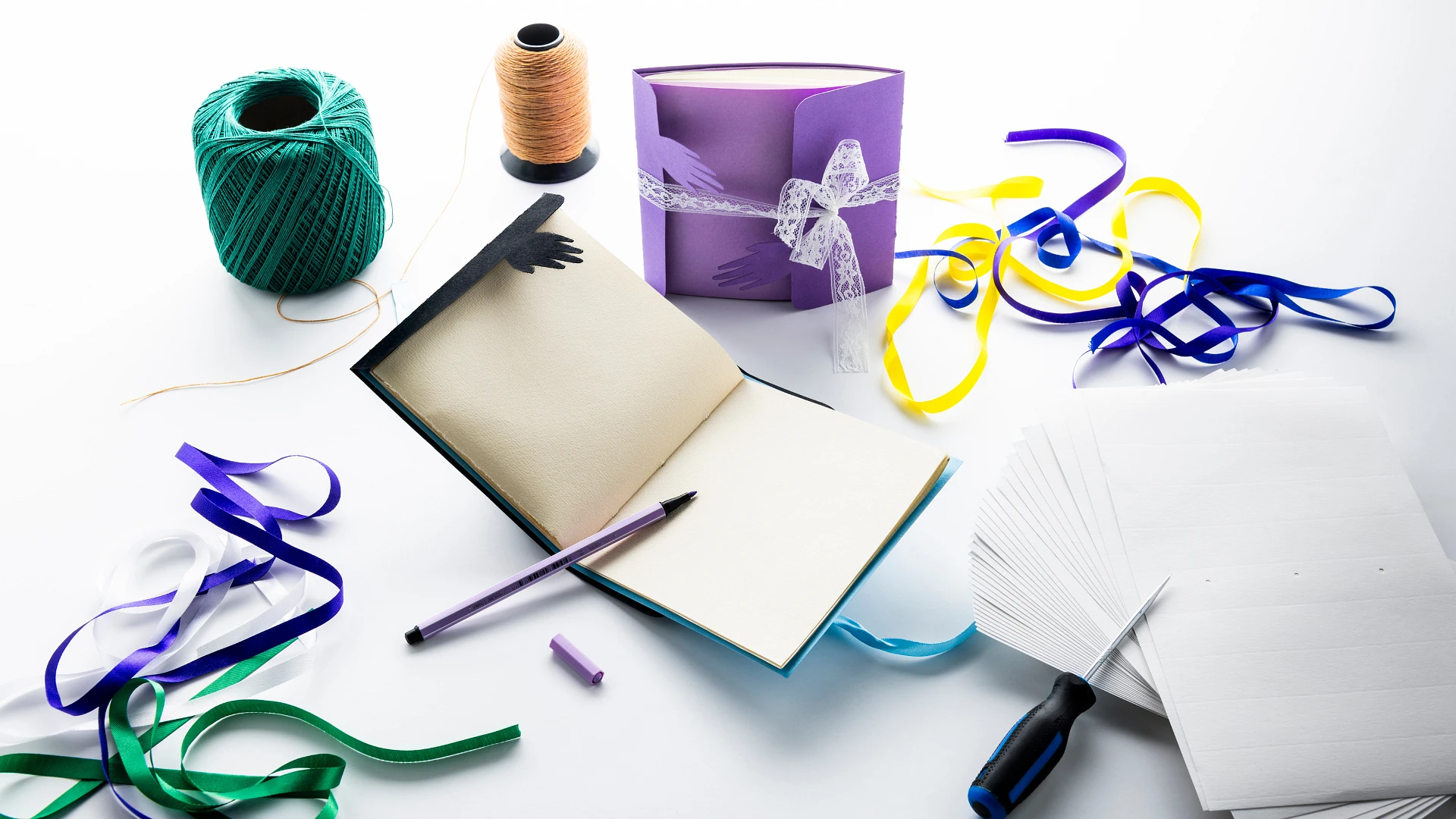 Matériel pour l'atelier Un carnet à soi