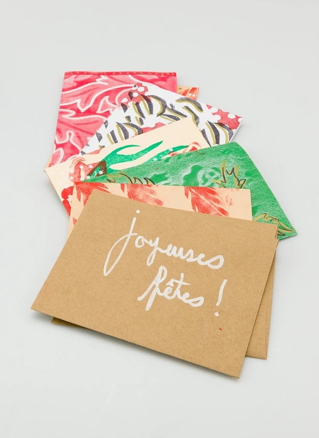 Prototypes de l'atelier Cartes de souhaits