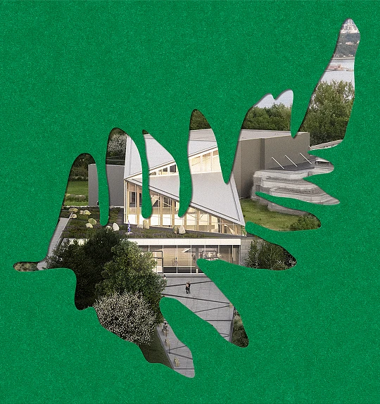 Visuel de la campagne pour la grande ouverture de l'Espace Riopelle