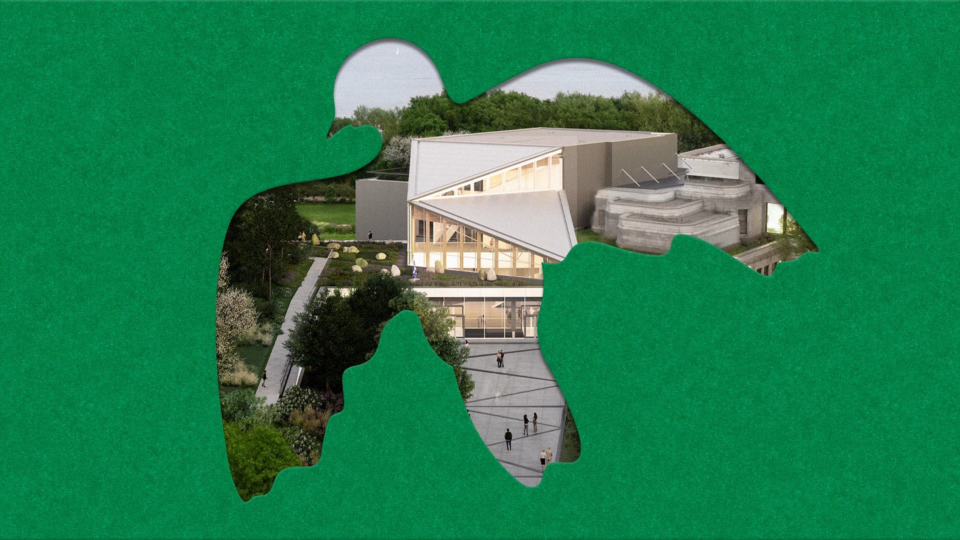 Visual element for the campaign promoting the pavilion's grand opening