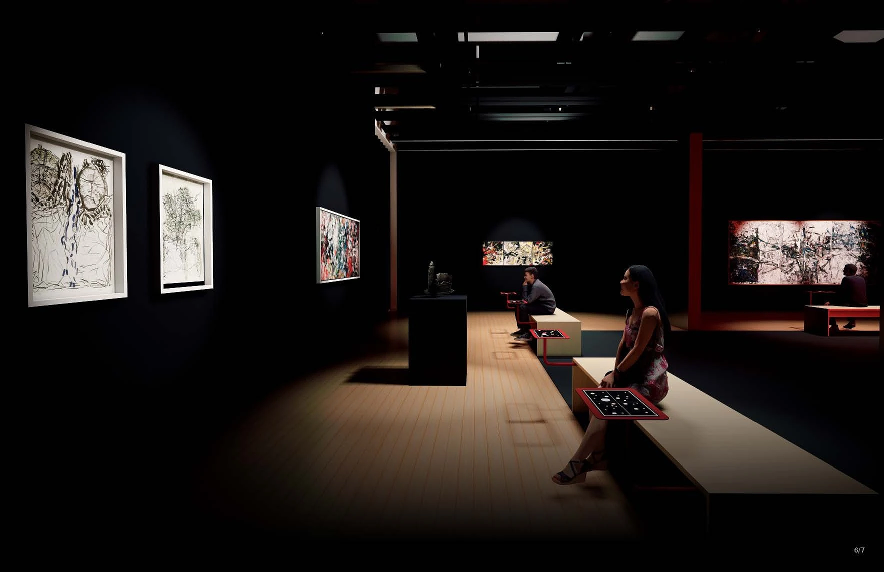 Vue d’ensemble de la salle Initiative du futur Espace Riopelle