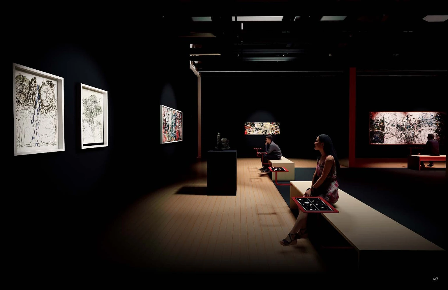 Vue d’ensemble de la salle Initiative du futur Espace Riopelle