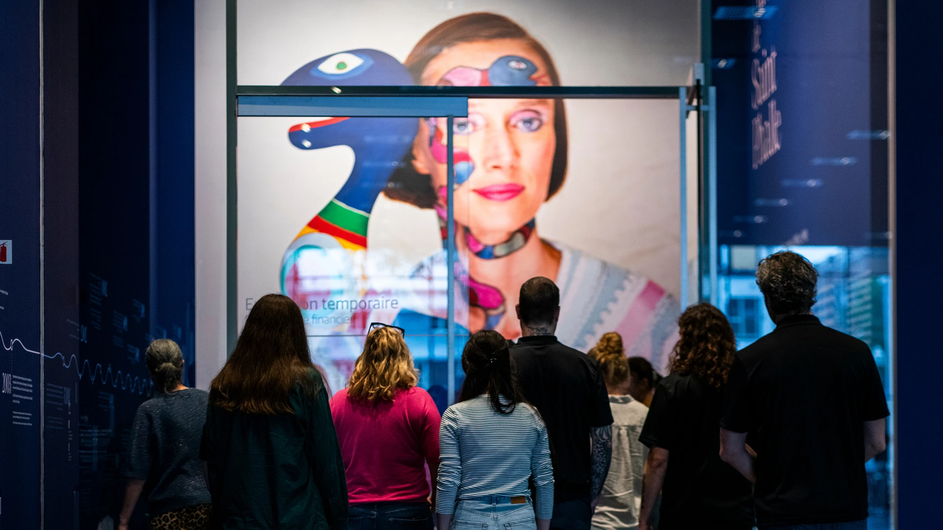 Entrée de la salle exposition Niki de Saint Phalle Les années 1980 et 1990 : l’art en liberté au MNBAQ, 2025
