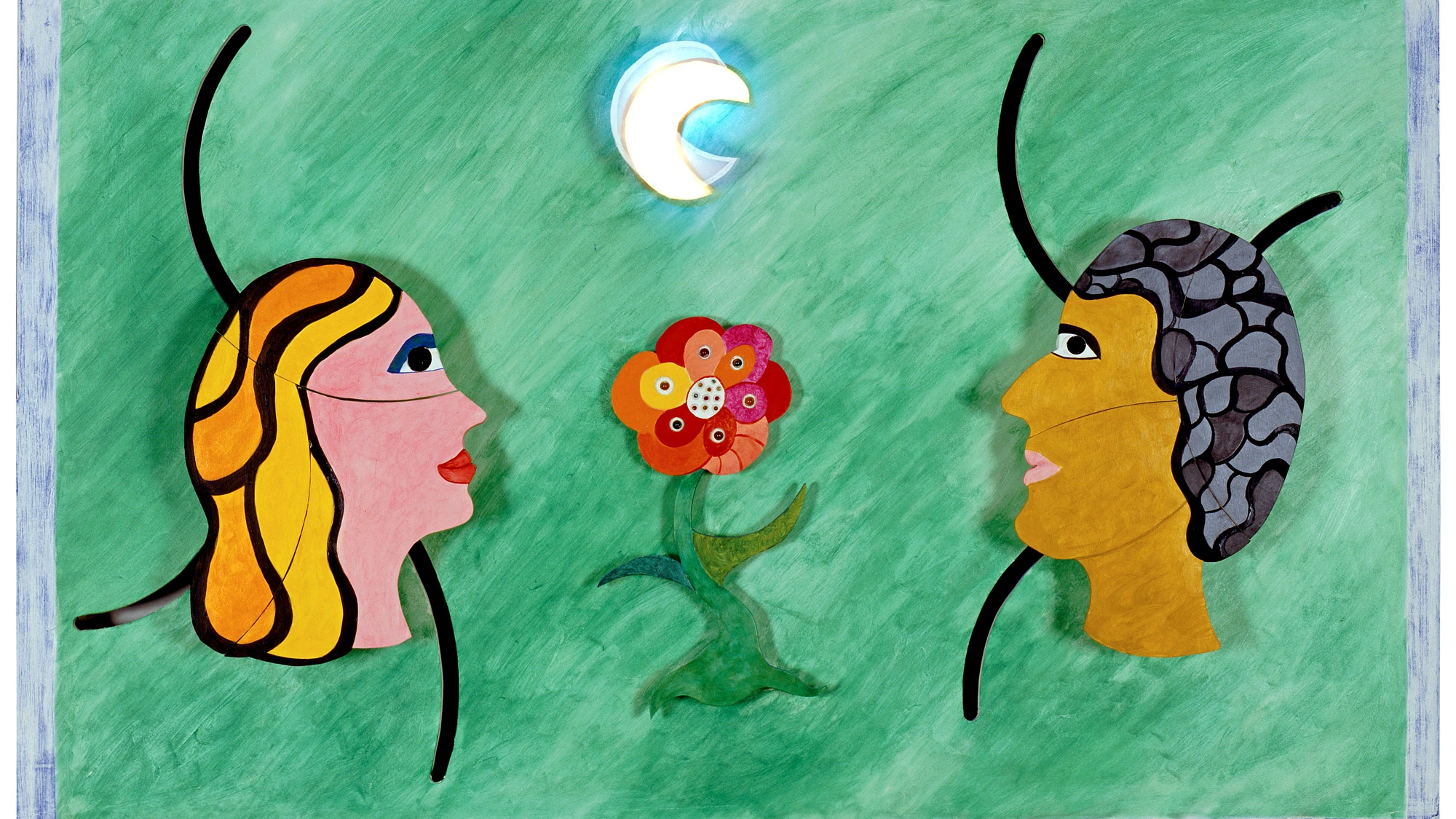 Oeuvre de Niki de Saint Phalle, Couple de la série Tableaux éclatés