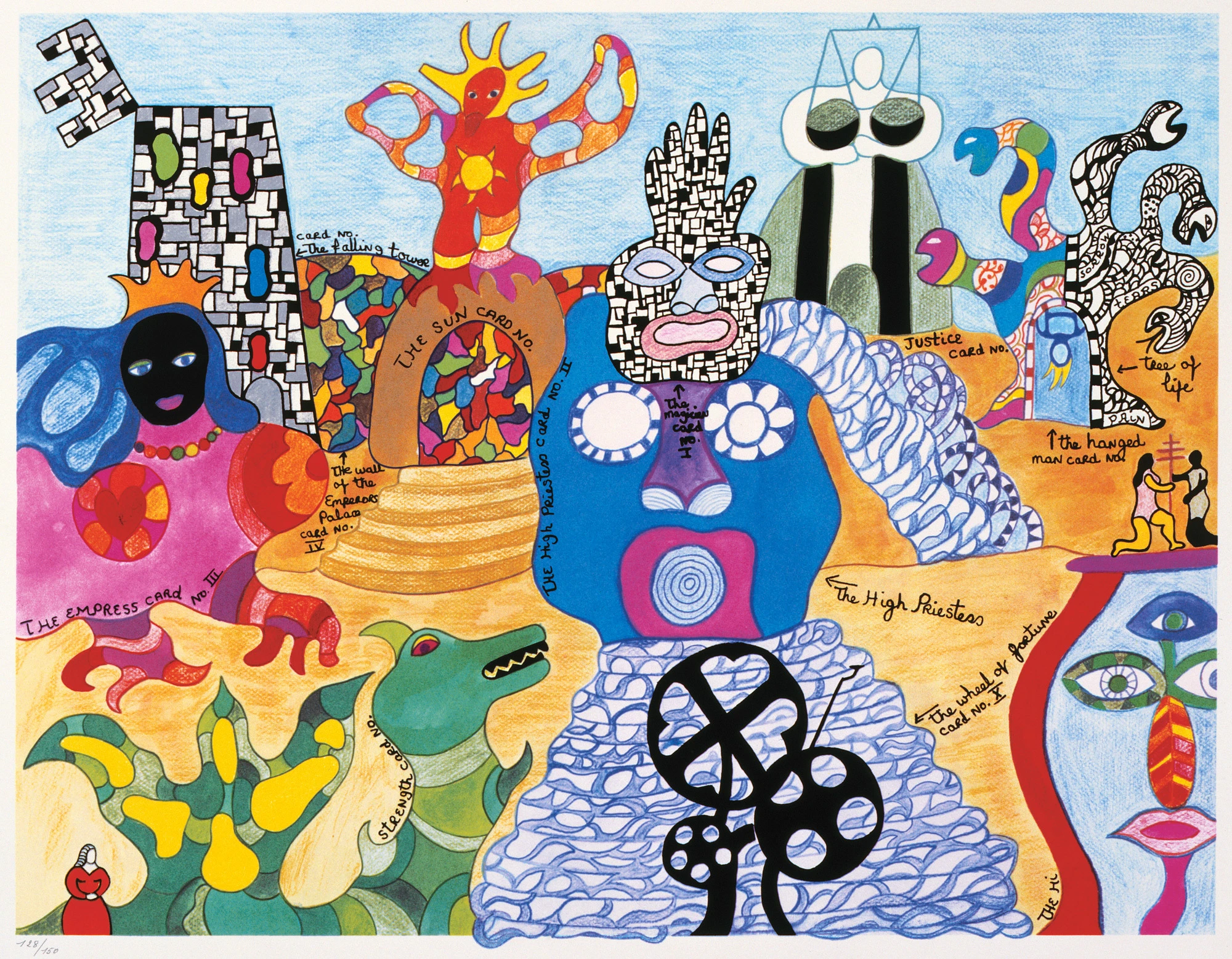 Picture of Niki de Saint Phalle's work - Tarot Garden