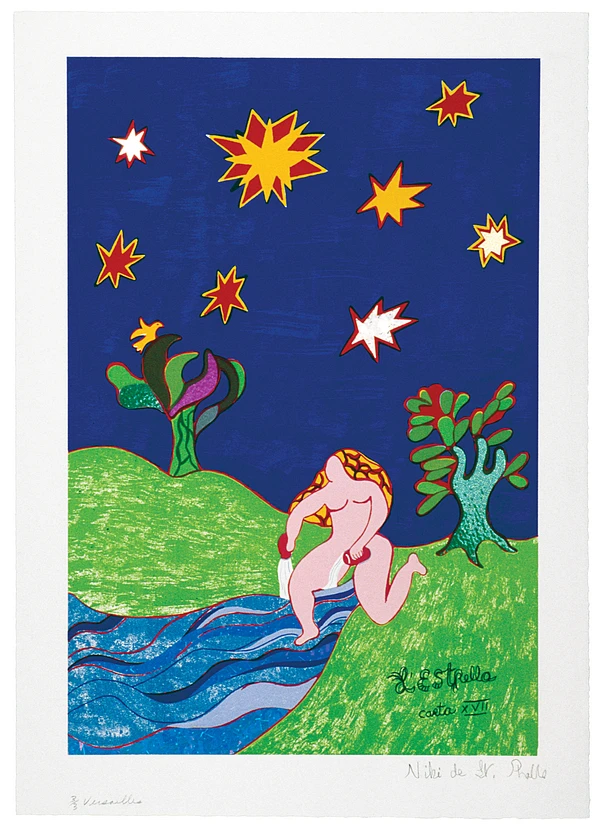 Picture of Niki de Saint Phalle's work - The Star Card No. XVII