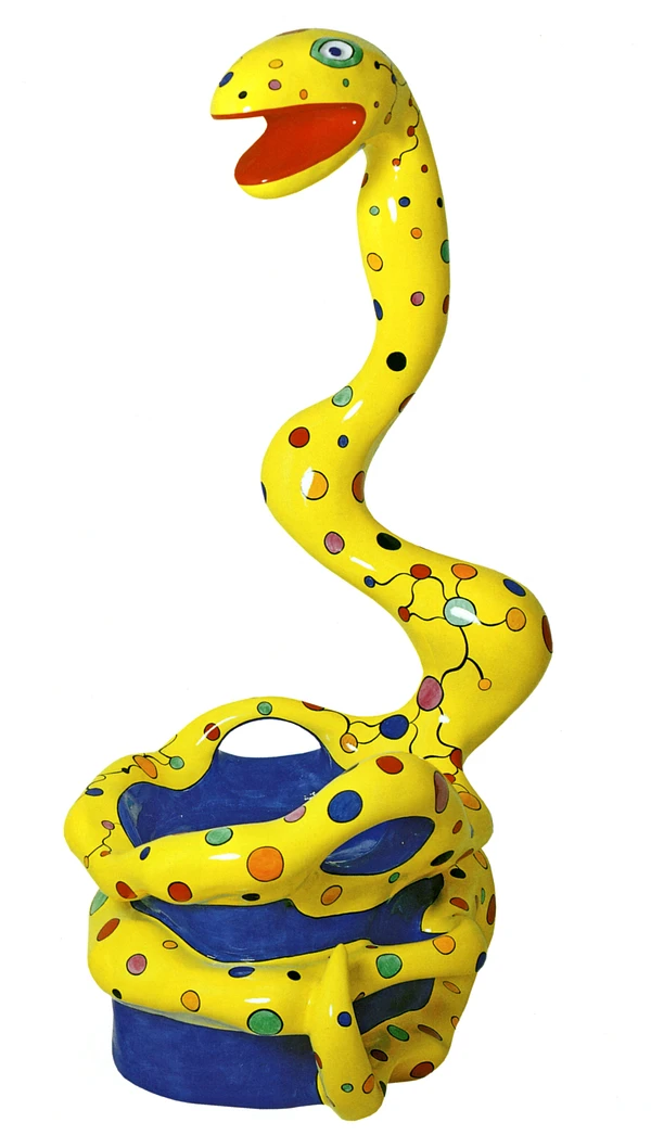Picture of Niki de Saint Phalle's work - Snake Pouf (Yellow)