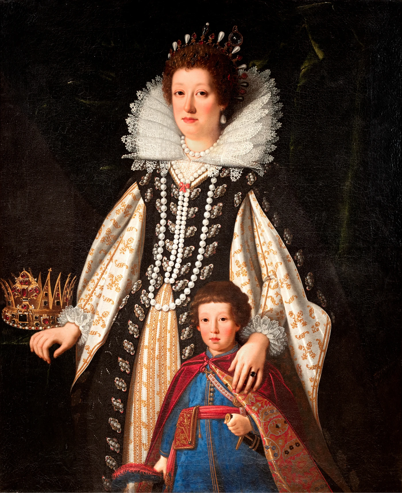 Maria Maddalena of Austria (Wife of Duke Cosimo II de Medici) with Her Son, the Future Ferdinand II.