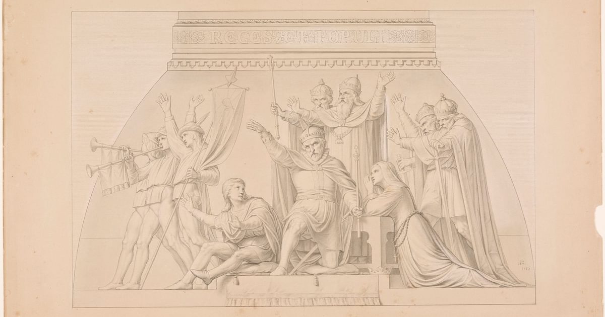 Les Rois et les Peuples. Étude pour la coupole de la chapelle… | Musée ...