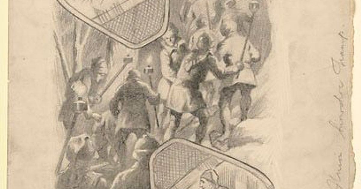 Union Snow Shoe Tramp on Mount Royal | Musée national des beaux-arts du ...