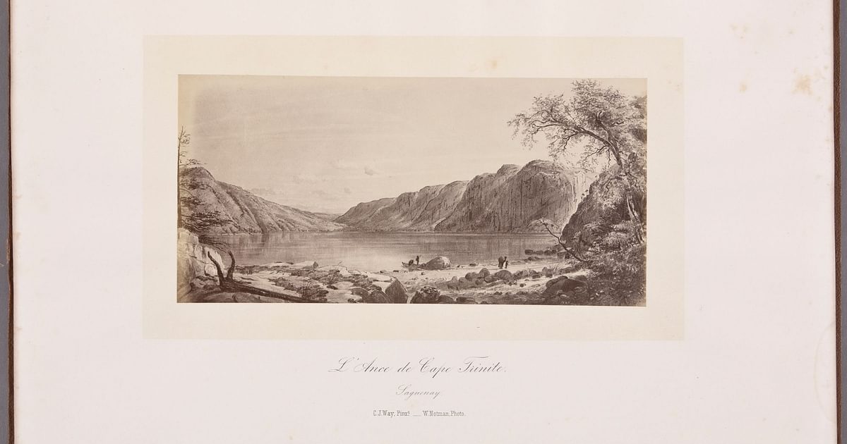 L'Anse du cap Trinité, au Saguenay, de l'album North American Scenery ...