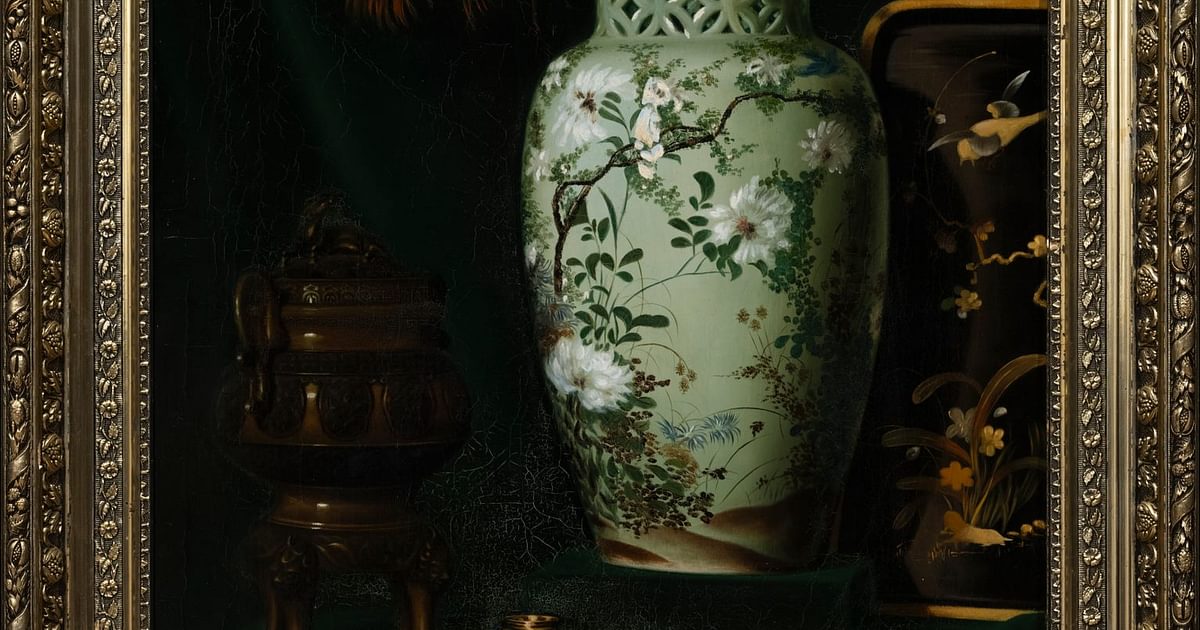 藤田嗣治Nature morte a la boite d'allumettes Nature morte au vase japonais | Musée national des beaux-arts du