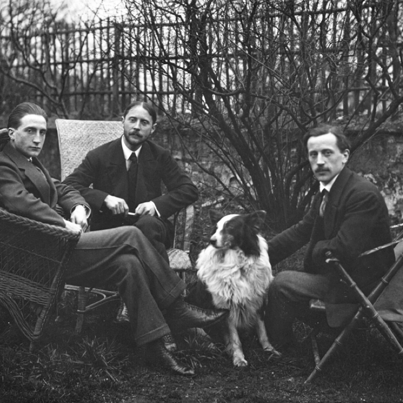 Marcel20 Duchamp2 C20 Jacques20 Villon2 C20 Raymond20 Duchamp Villon20in20the20garden20of20 Villon27s20studio2 C20 Puteaux2 C20 France2 C20c 1913