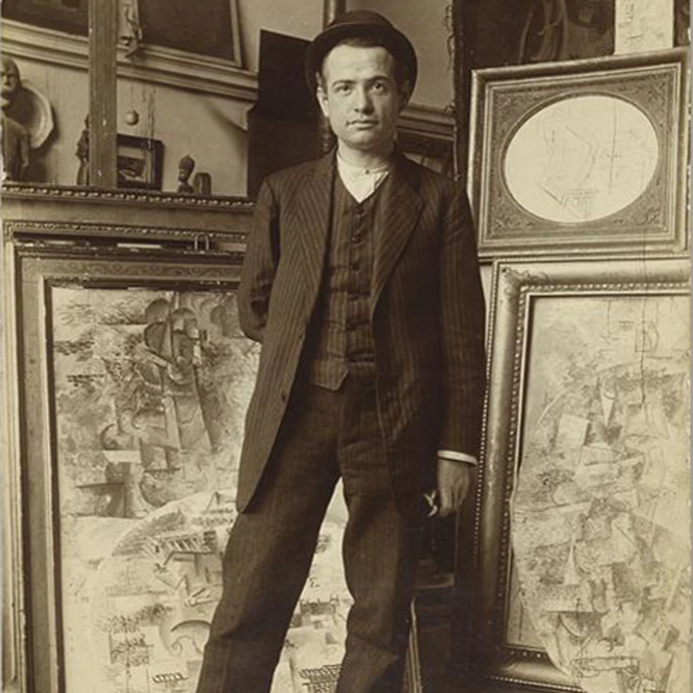 Auguste20 Herbin20in20 Pablo20 Picasso E28099s20studio20on20 Boulevard20de20 Clichy2 C20early201911
