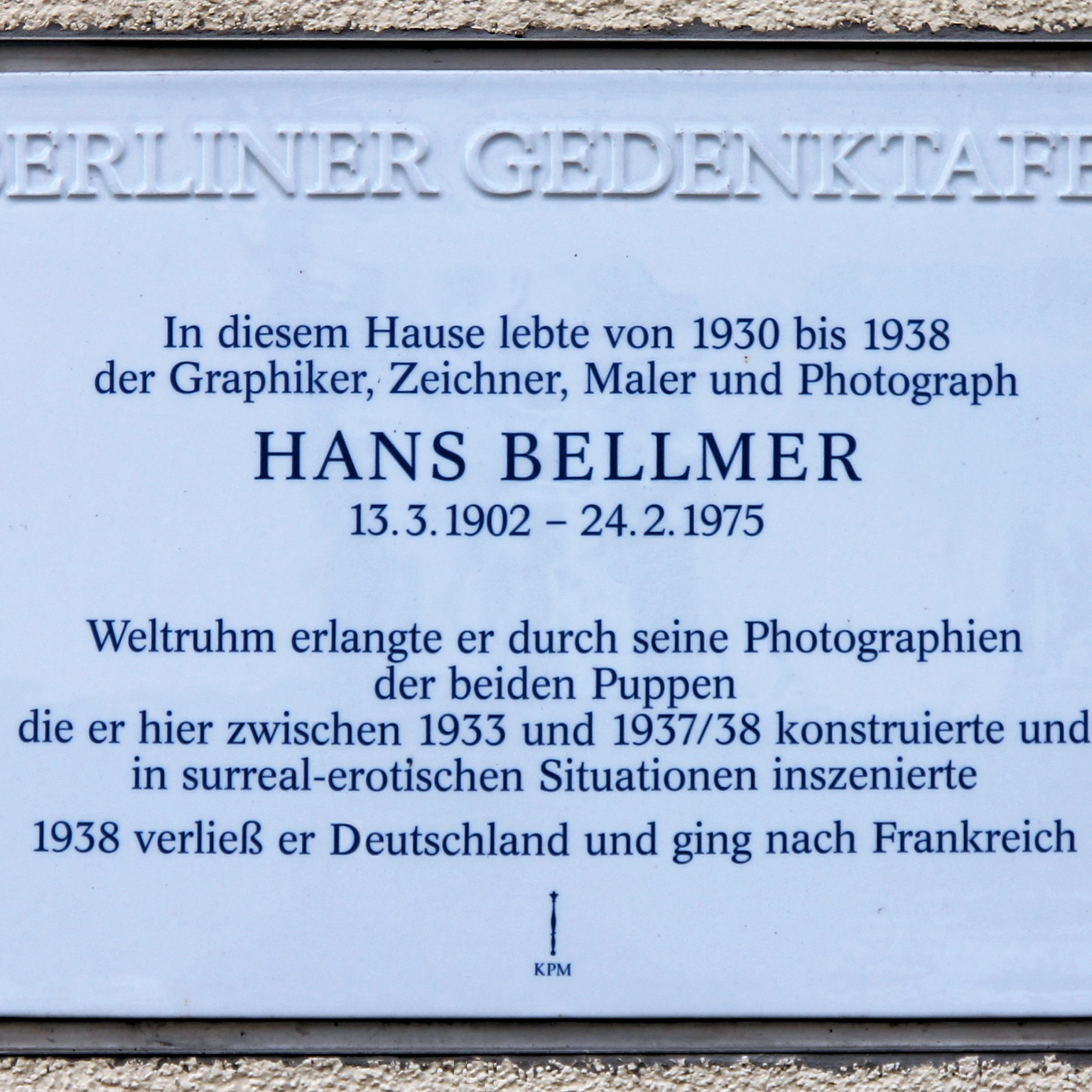 Gedenktafel20 Ehrenfelsstr208a2028 Karl2920 Hans20 Bellmer